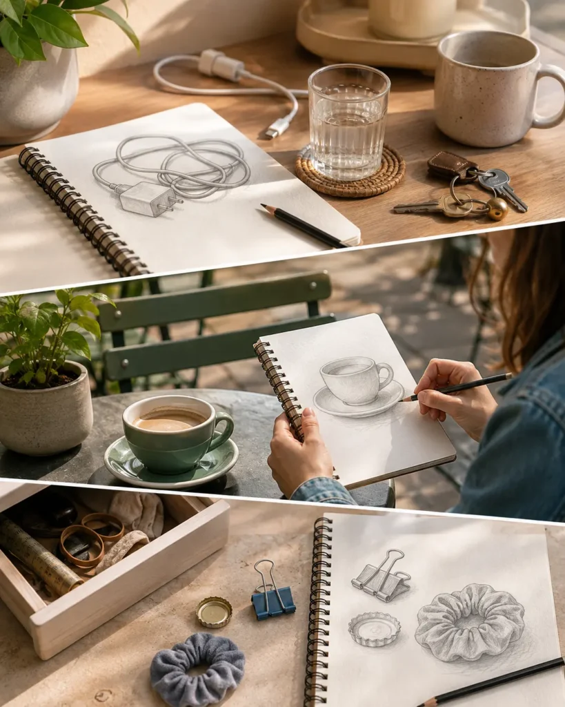 Drawing objects around you