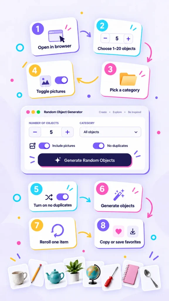 Steps to Randomly Generate Objects