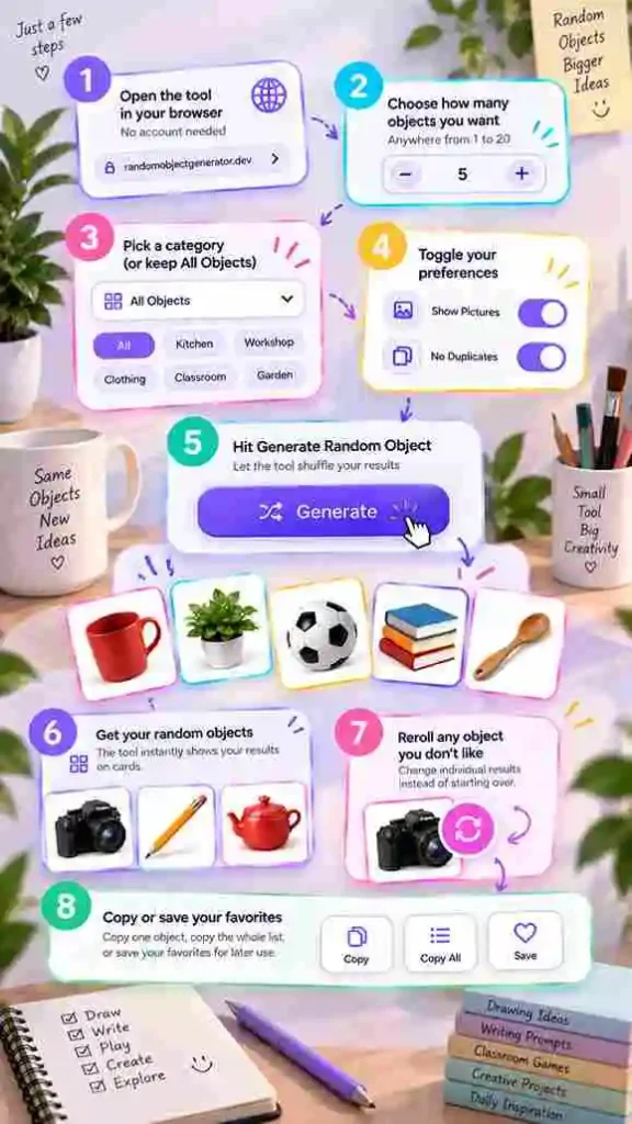 Ways to Use Your Random Objects